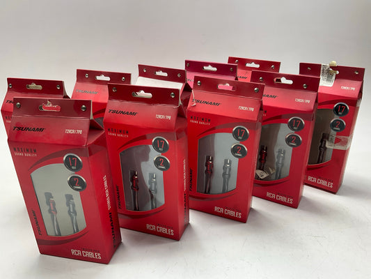 10 PACKS - Metra T2RCA17PB Stereo RCA Twisted Pair Audio Cables, 17-Feet