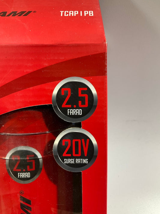 Metra TCAP1PB Tsunami 2.5 Farad Amp Capacitor 20V Surge Rating