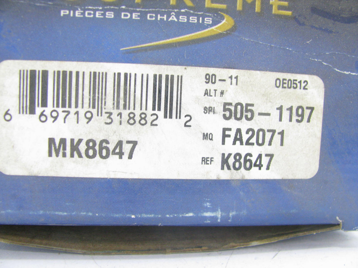 Mevotech MK8647 Suspension Ball Joint - Front Lower