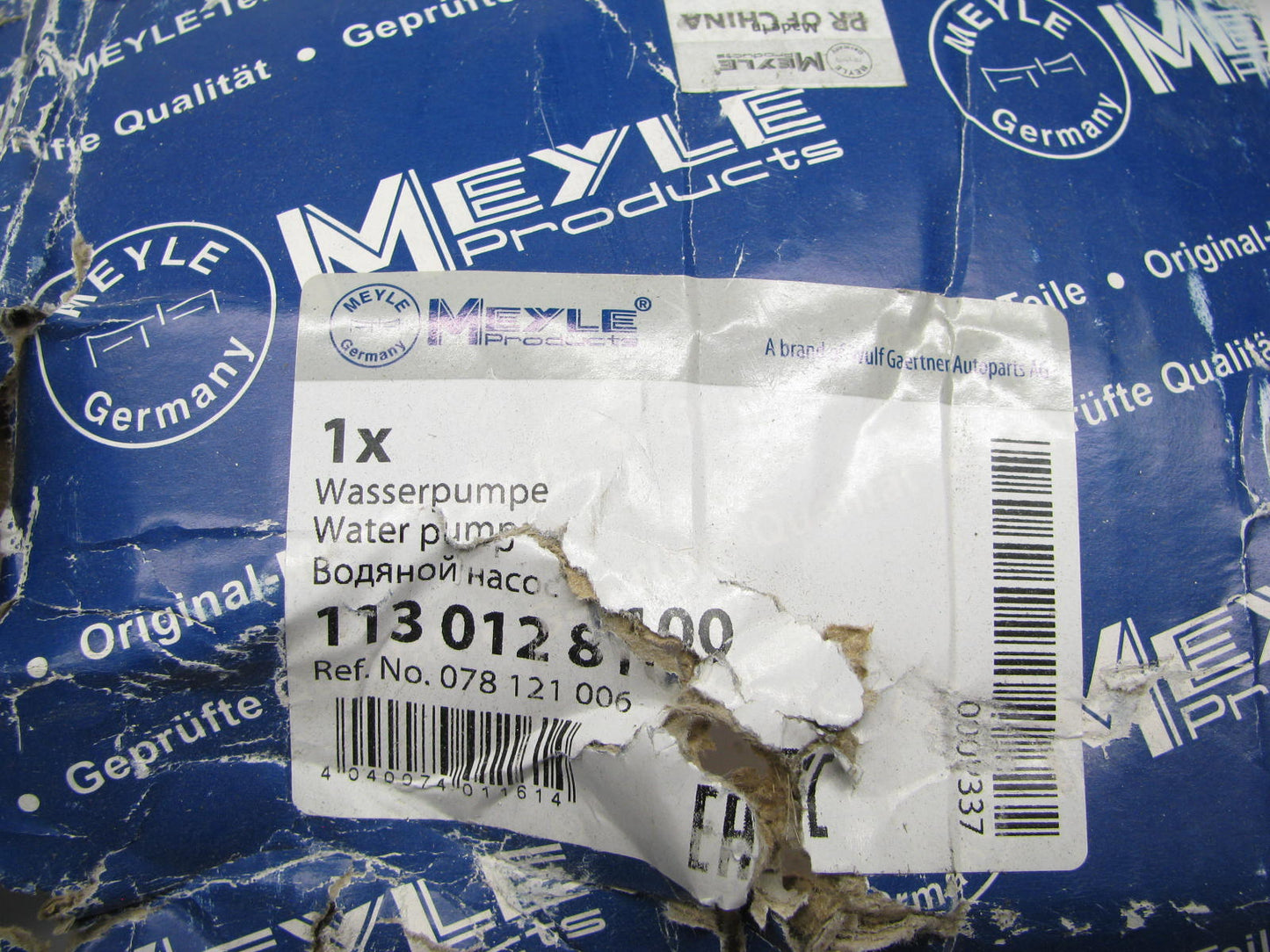 Meyle Products 113-012-8100 Water Pump ( 078121006) For VW/Audi