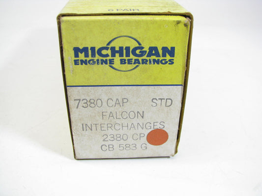 (6) Michigan 7380CAP Connecting Rod Bearings - Standard Ford 144 170 200 250