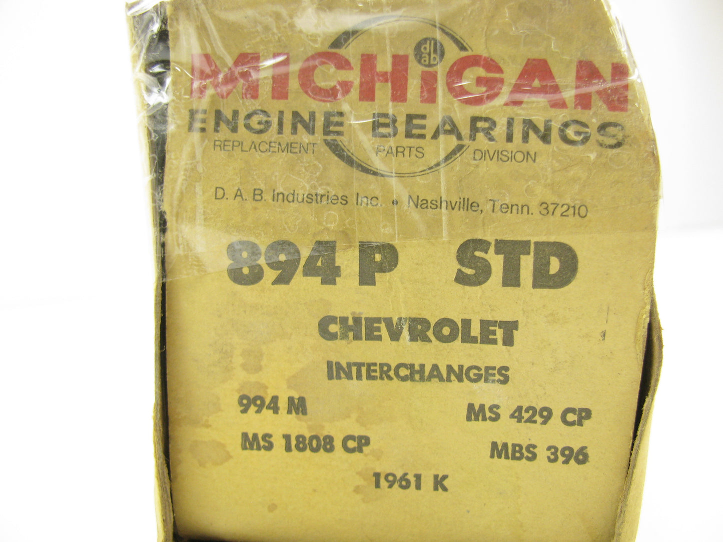 Michigan 894P Main Bearings STD 1955-1967 SBC 265 283 302 327 Small Journal