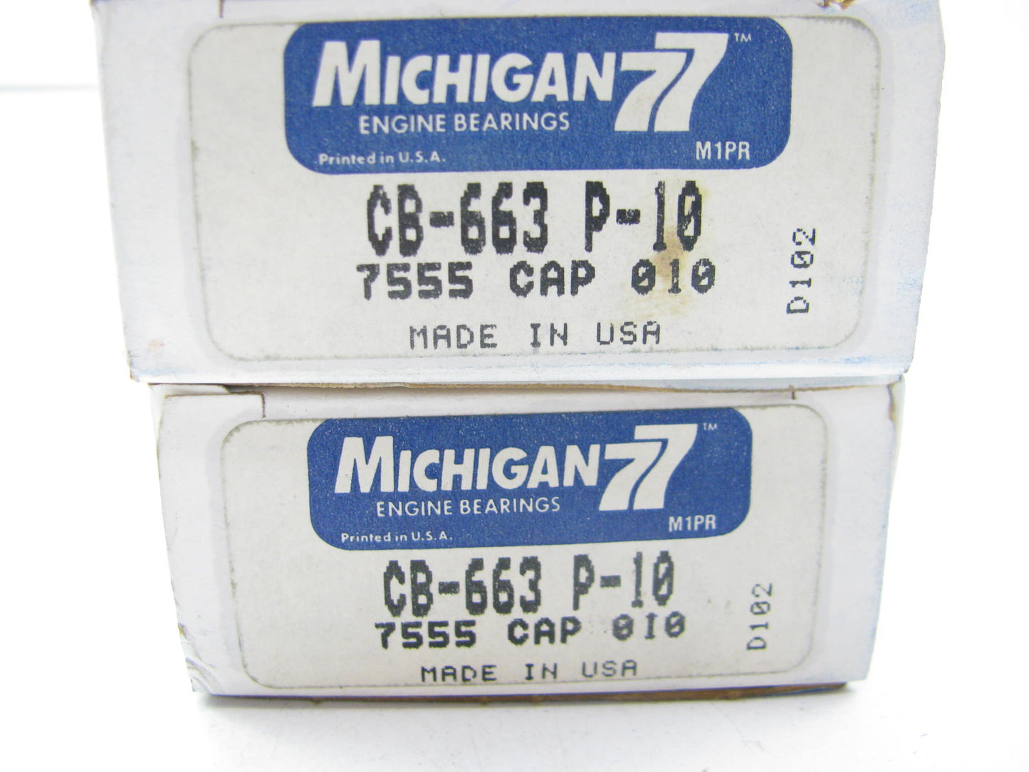 (8) Michigan CB-663P-10 Connecting Rod Bearings .010'' 1965-2012 Chevrolet SBC
