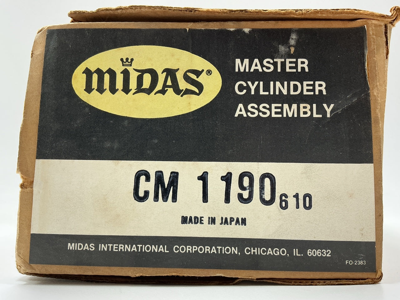 Midas CM1190 Brake Master Cylinder For 1976-1979 Toyota Corolla, Made In Japan