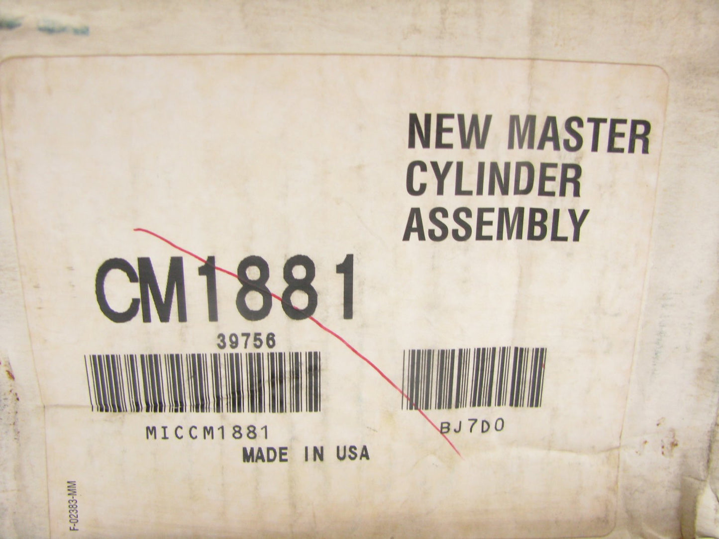 Midas CM1881 Brake Master Cylinder ( W/O Cap ) 88-95 Honda 1.5L 1.6L I4 39756