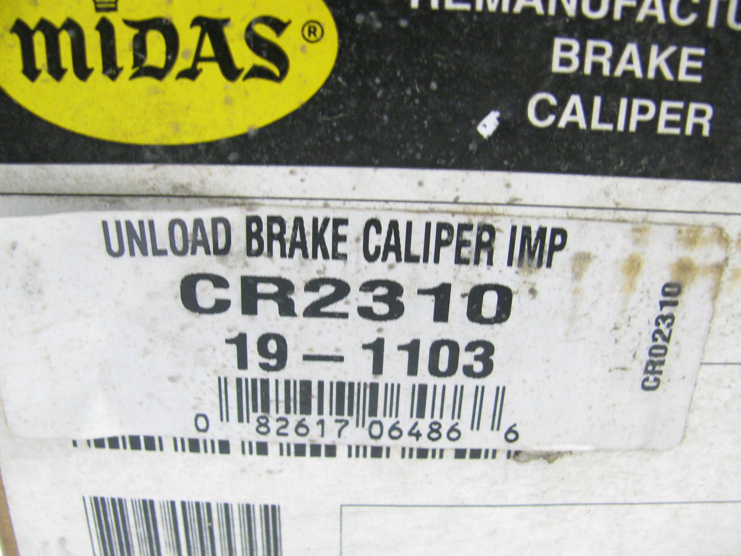 Midas CR2310 Front Left Reman Brake Caliper For 1987-1993 Volkswagen Fox