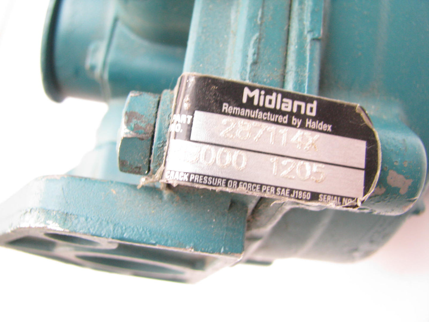 REMAN. Midland Haldex 287114X Relay Valve (R-8P) Replacement T-290917-A 287114