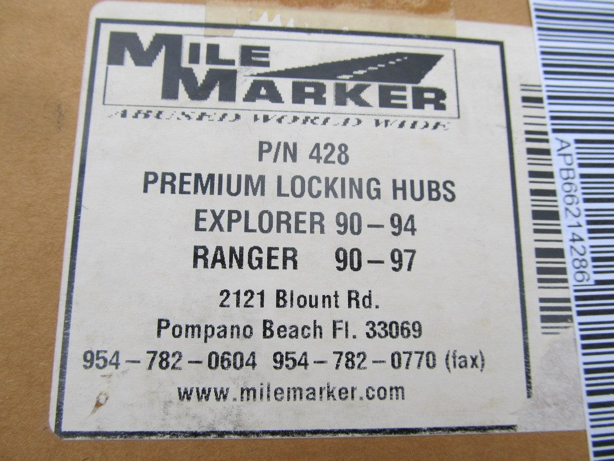 Mile Marker 428 - Mile Marker Supreme Locking Hubs Pair