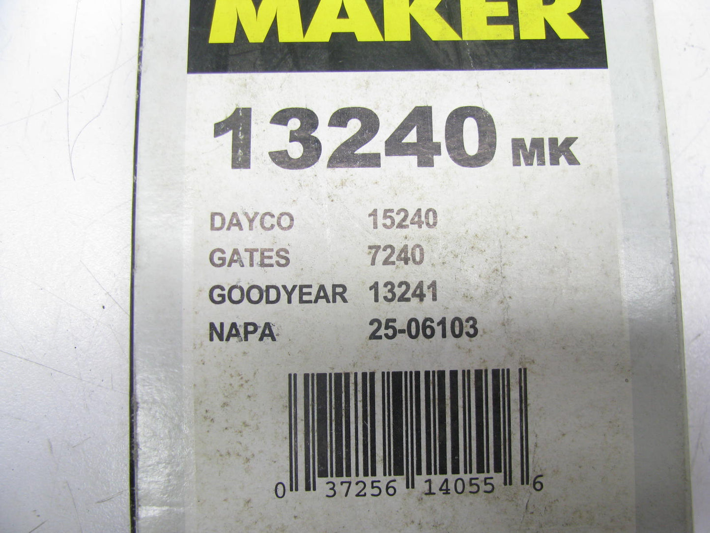 Mileage Maker 13240 Accessory Drive Belt - 0.44'' X 24.00'' - 36 Degree
