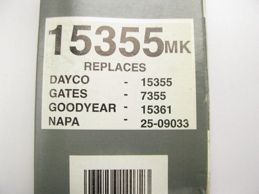 Mileage Maker 15355MK Accessory Drive Belt - 0.44'' X 35.50'' - 36 Degree