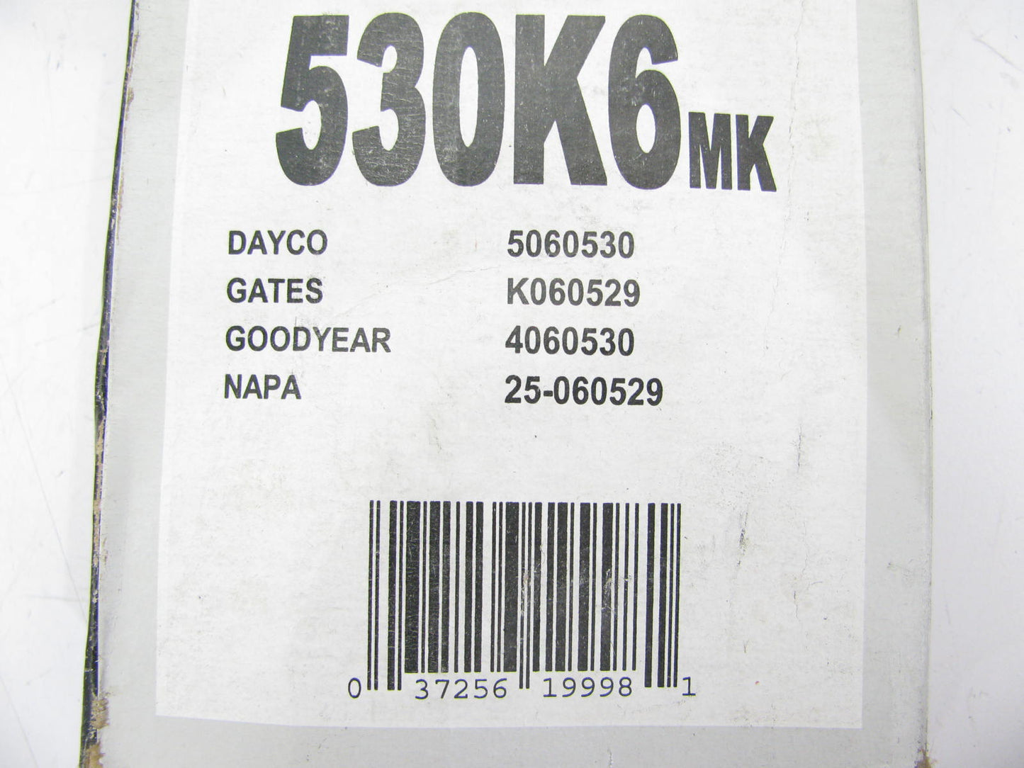 Mileage Maker 530K6MK Serpentine Belt