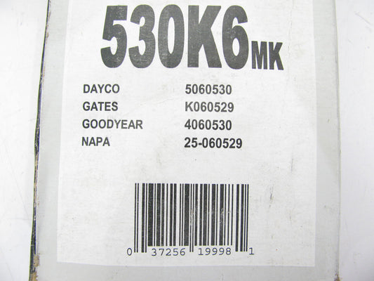 Mileage Maker 530K6MK Serpentine Belt