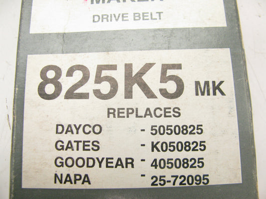 Mileage Maker 825K5MK Serpentine Belt - 0.69'' X 83.155'' - 5 Ribs