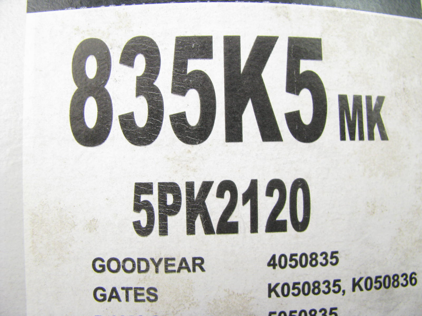 Mileage Maker 835K5MK Serpentine Belt - 0.69'' X 84.00'' - 5 Ribs
