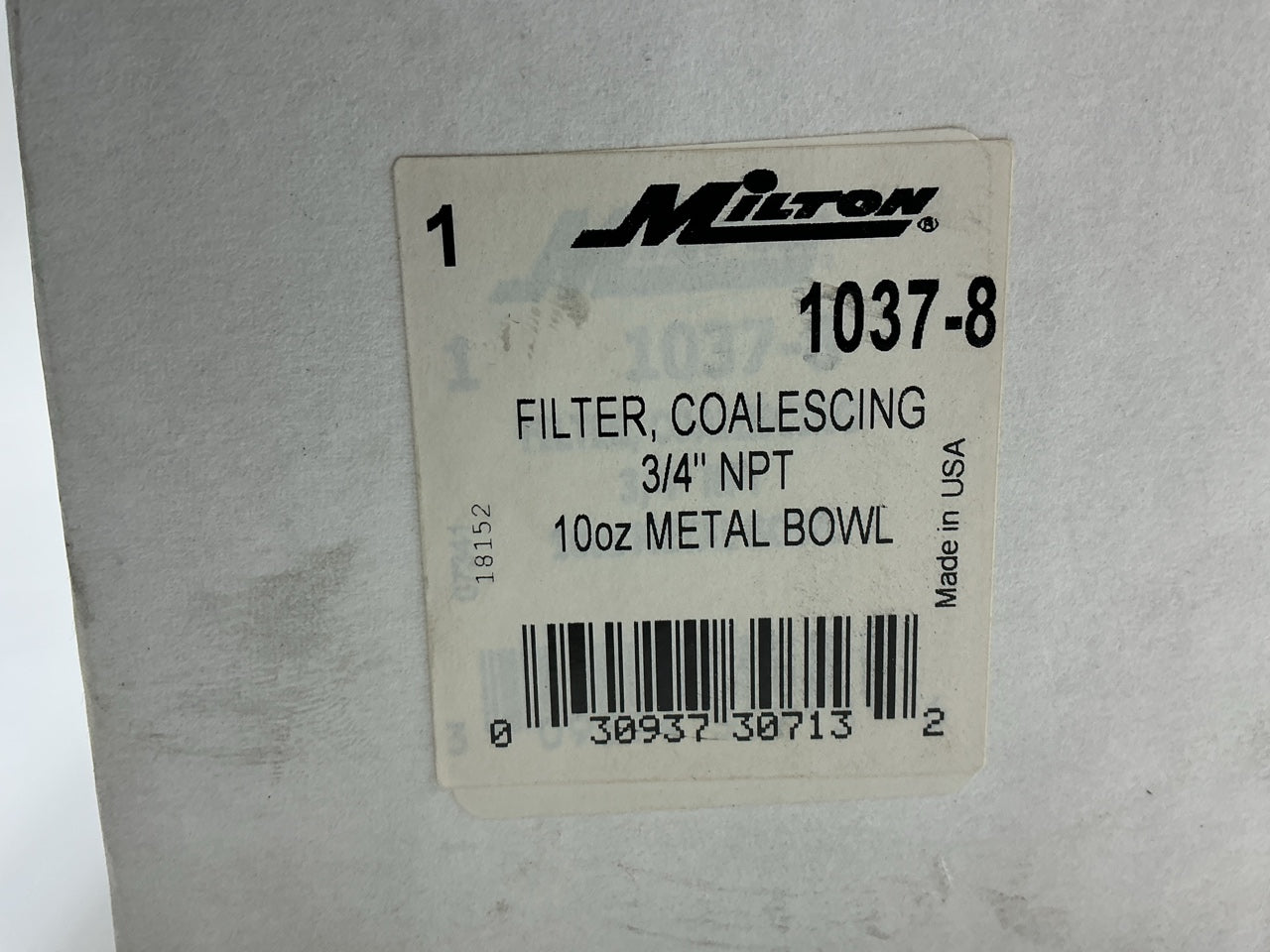 Milton 1037-8 3/4'' NPT Metal Coalescing Filter