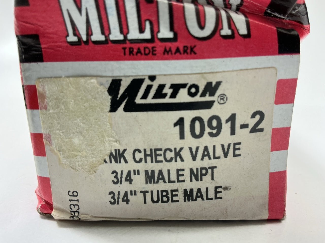 Milton 1091-2 3/4'' MNPT Compressor Tank Check Valve
