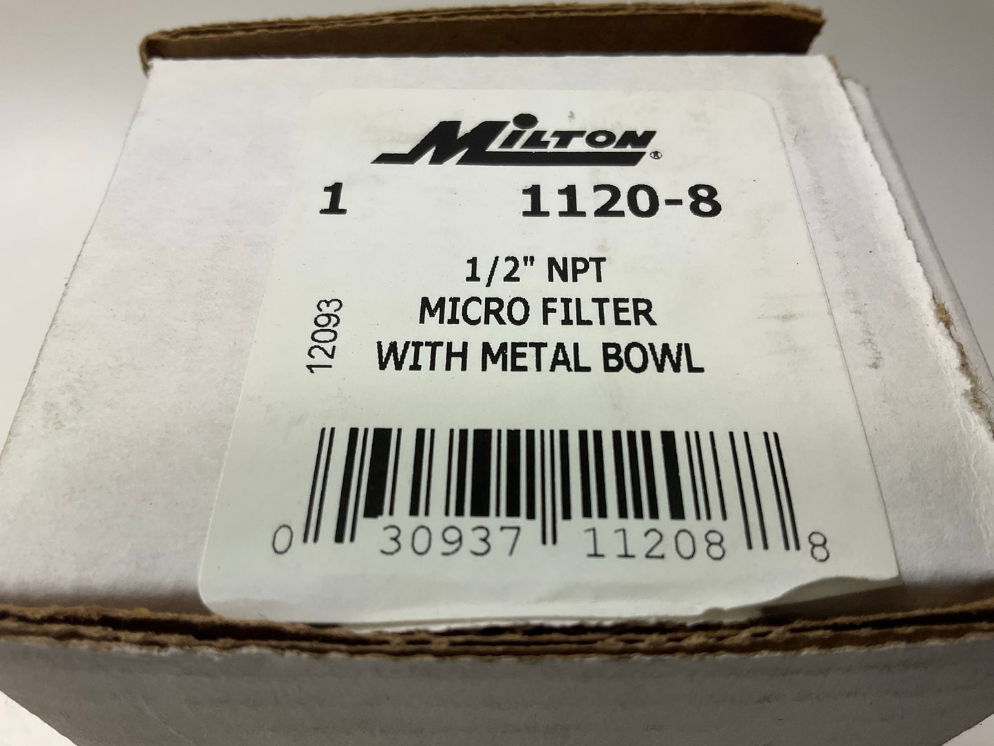 Milton 1120-8 1/2'' NPT Metal FRL Filter Bowl