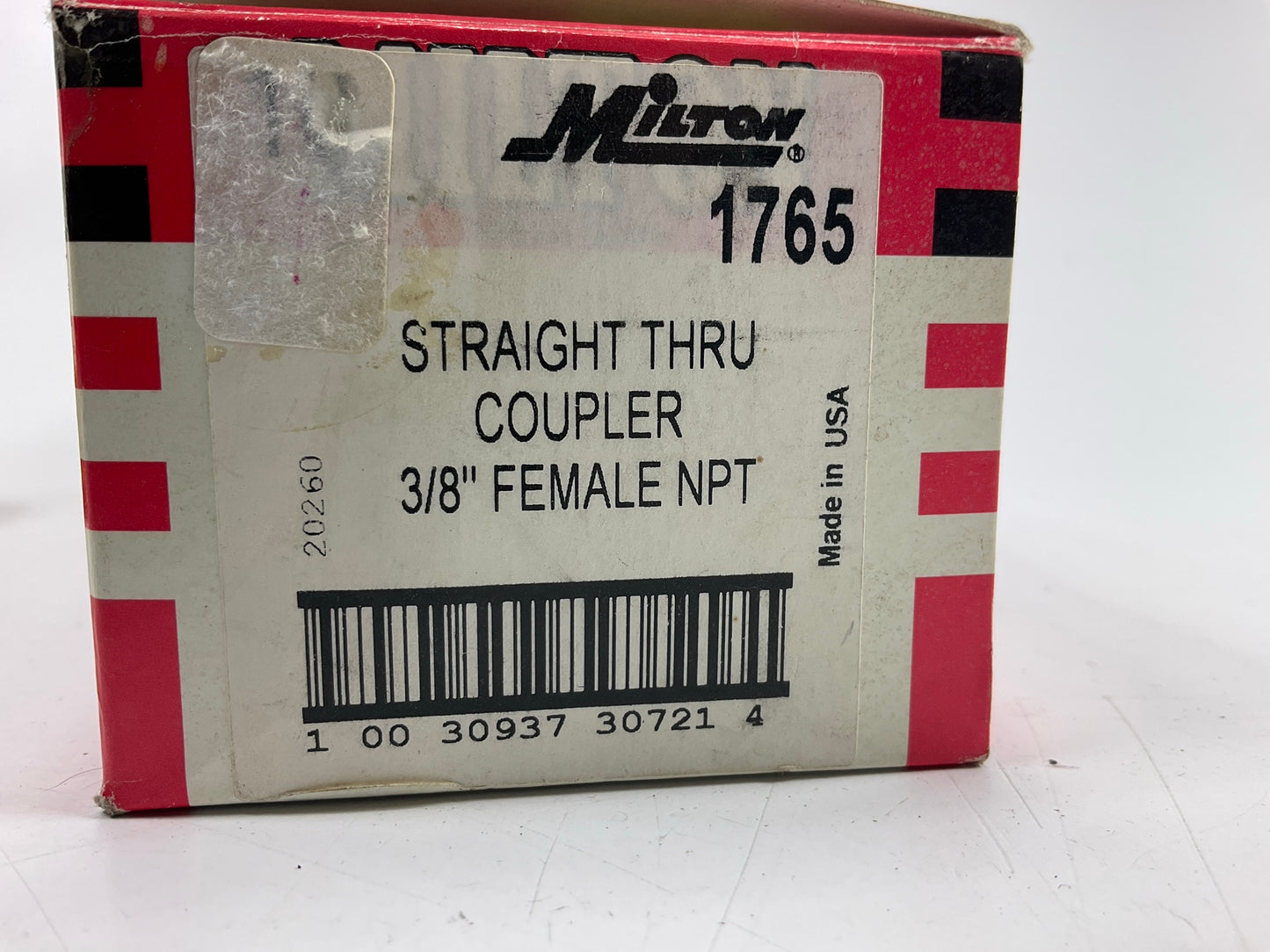 Milton 1765 3/8'' Female NPT Straight Thru Coupler - 7 Pcs Total