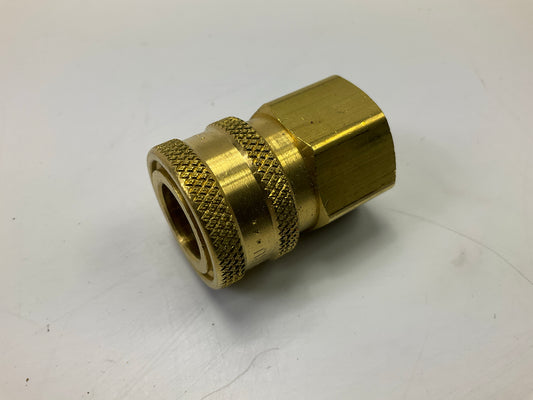 Milton 1765 3/8'' Female NPT Straight Thru Coupler - 9 / Pack