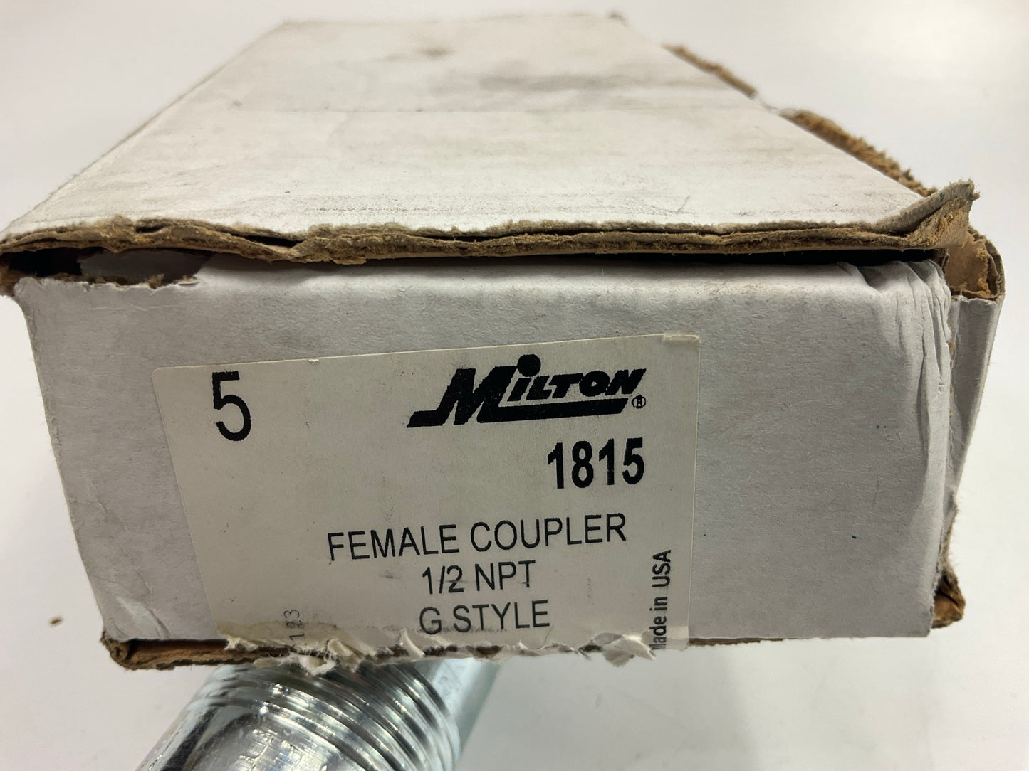 (5) Milton 1815 G-Style Quick Connect Air Coupler, 1/2'' FNPT