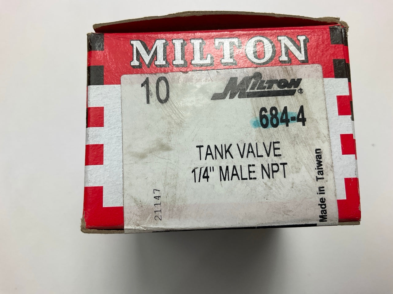 (10) Milton 684-4 Compressor Air Tank Valve, 1/4'' NPT Male