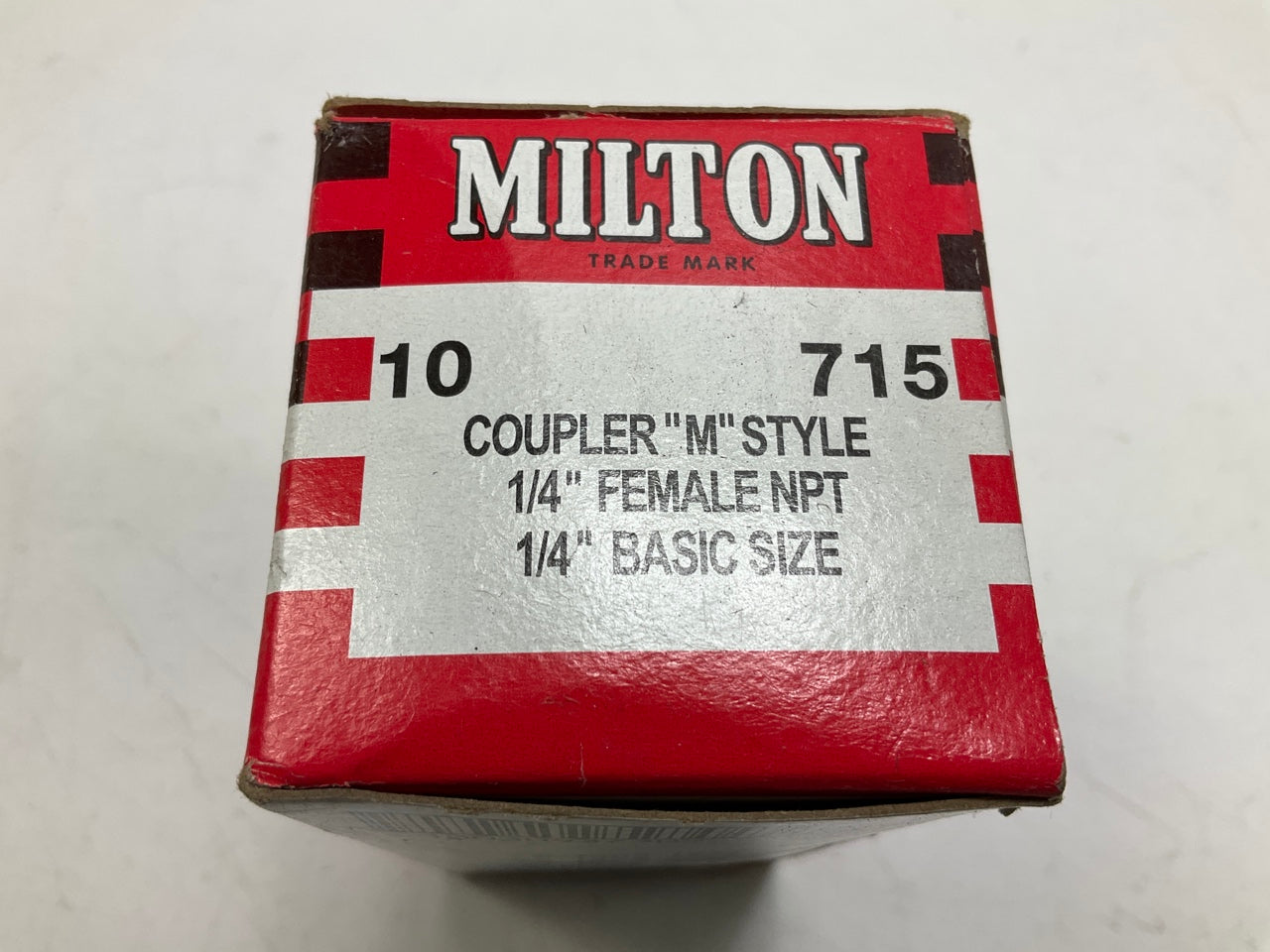 (3) Milton 715 M Style Coupler 1/4'' Female NPT Brass Body Kwick Change Coupler