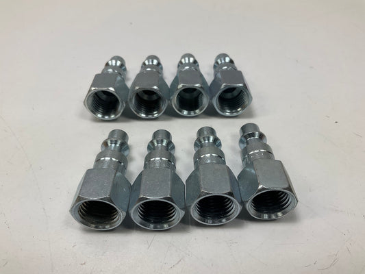 (8) Milton 728 1/4'' M-Style Female Plugs, Made In USA