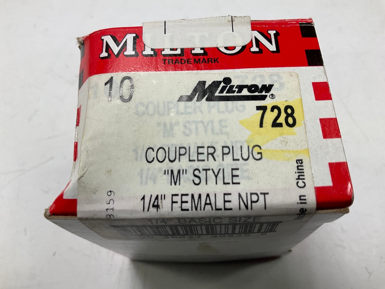 (8) Milton 728 1/4'' M-Style Female Plugs, Made In USA