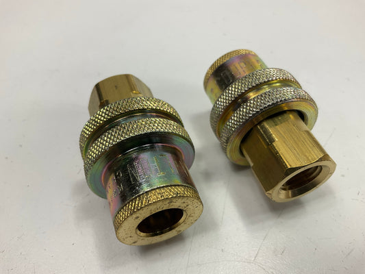 (5) Milton 787 1/4'' FPT Tru Flate T Style Coupler