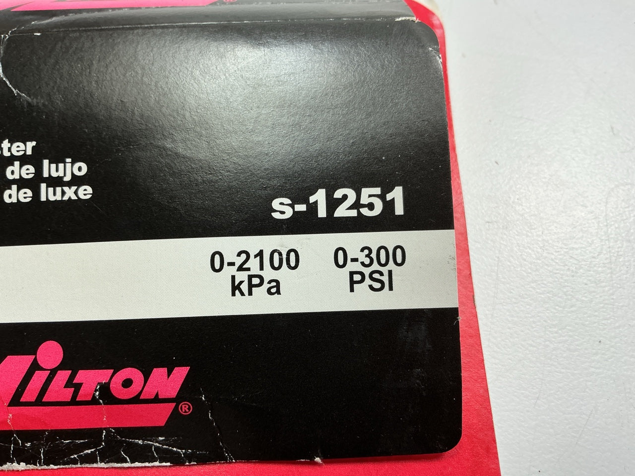 Missing Adapter Fitting Milton S1251 Deluxe Professional Compression Tester Tool
