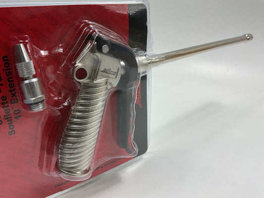 Milton S182 Turbo Pistol Grip Blow Gun 10'' Extended Reach & Adjustable Nozzle