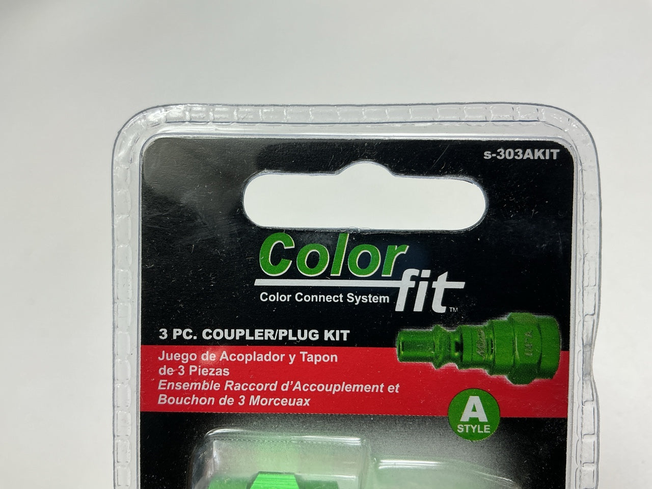 Milton S-303AKIT 3 Piece A-Style 1/4'' NPT Green Coupler & Plug Set