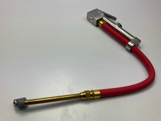Milton S506 Original Dual Head Chuck Tire Inflator Gauge - 15'' Hose - 10-160 PSI