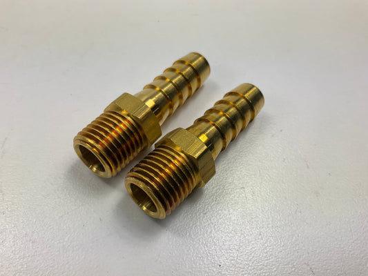 Milton S-602 3/8'' Barb X 1/4'' MNPT Brass Hose End - 2 PACK