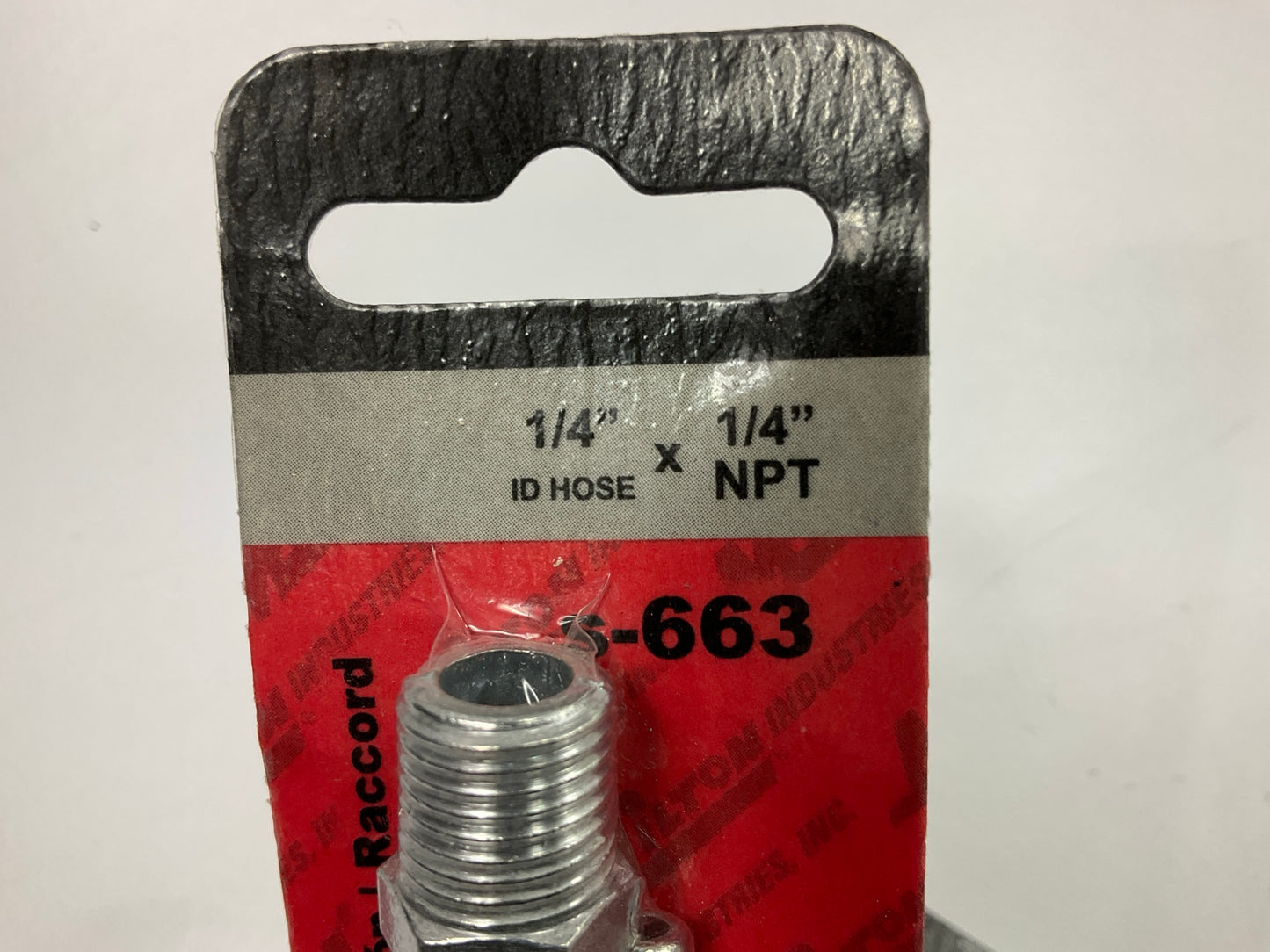 Milton S663 1/4'' ID Zamak Hose End, 5 Packs Of 2 Each, (10 Total)