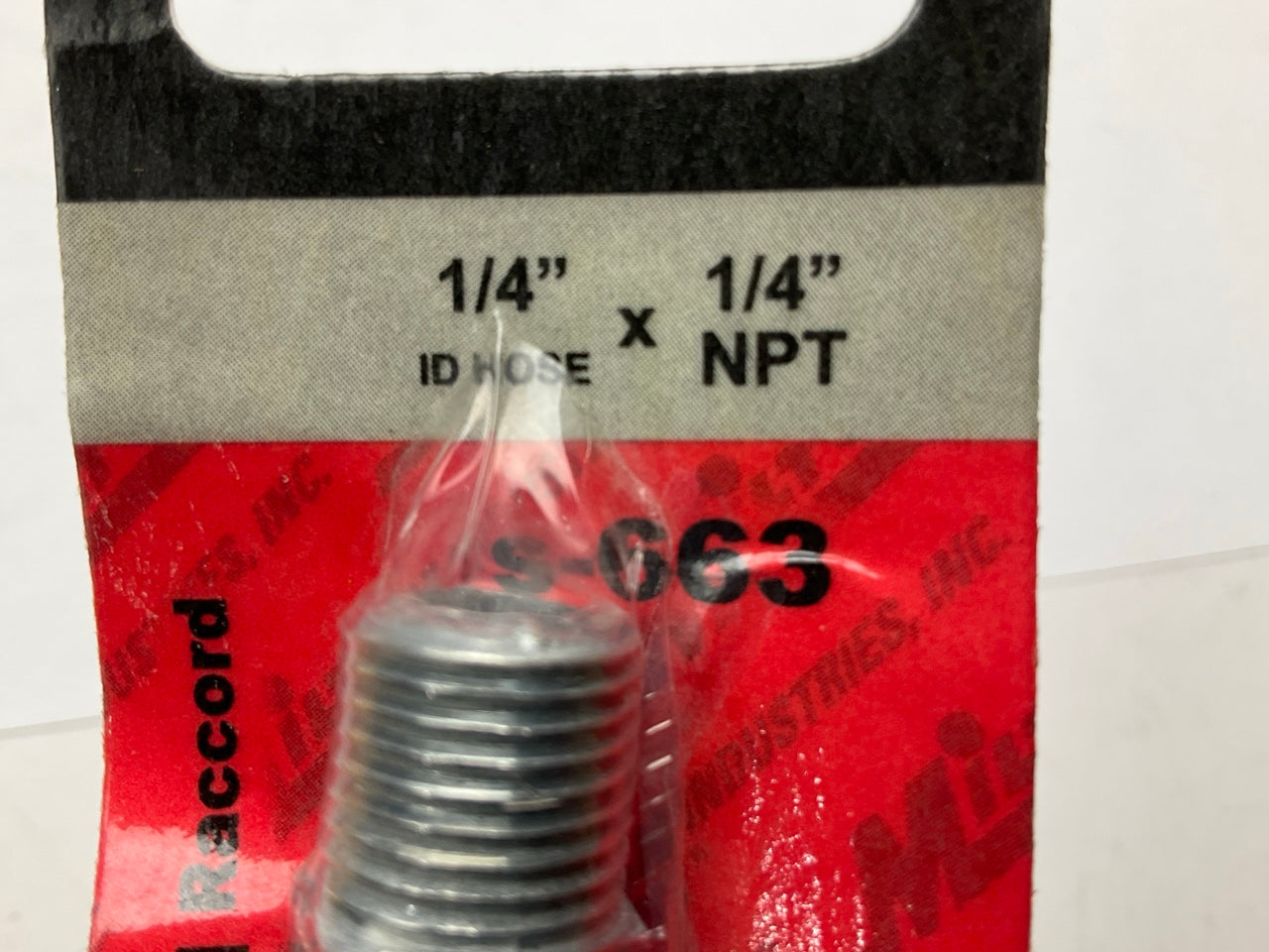 Milton S-663 1/4'' ID Zamak Hose Ends - Pack Of 2