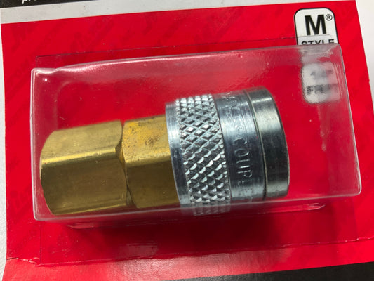 Milton S-755 1/4'' FNPT M Style Femal Push Type Coupler - Made In USA