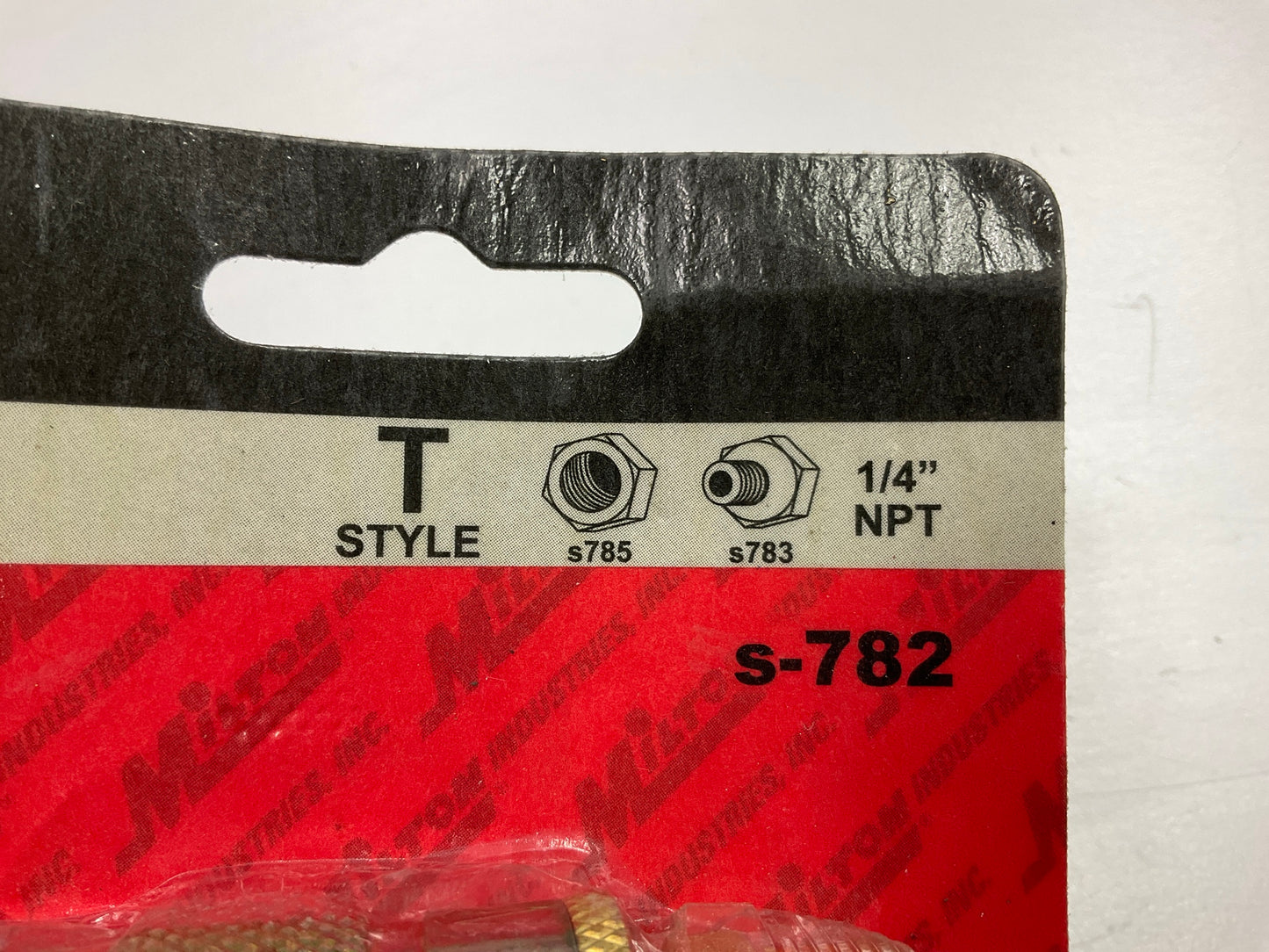 (10) MILTON S782 1/4'' NPT T-Style Coupler Plug, Made In USA