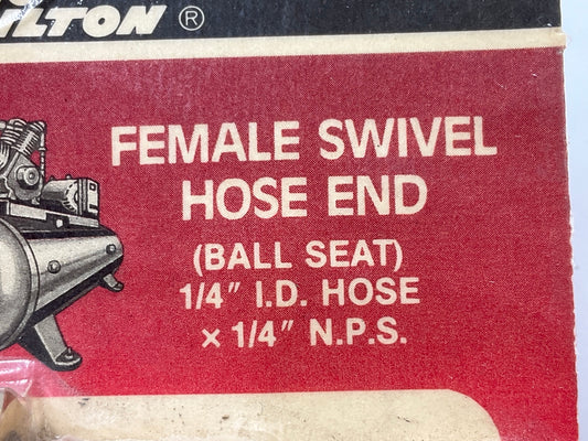 Milton S609 1/4'' FNPT 1/4'' ID Swivel Hose End Fittings, 2 / PACK