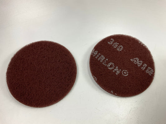 Mirka 18-241-447 Mirlon 6'' 360G Very Fine Scuff Sanding Disc Pads (Maroon) 10pk