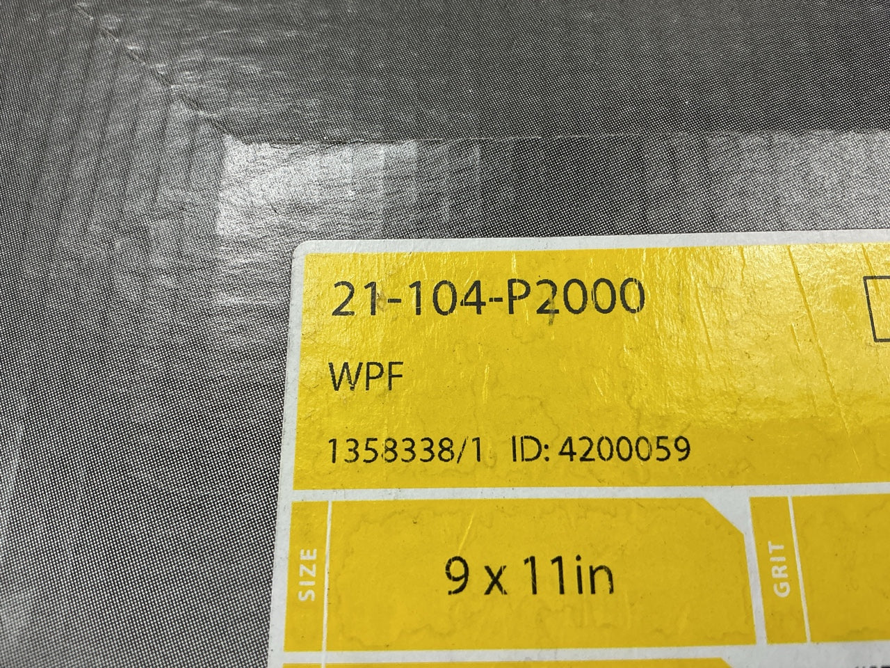 Mirka 21-104-P2000 Waterproof 9''x11'' Sandpaper Sheets 2000 Grit (50 Sheets)
