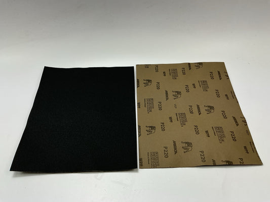 Mirka 21-104-P220 9'' X 11'' Waterproof Finishing Sandpaper Sheets P220 Grit (50)