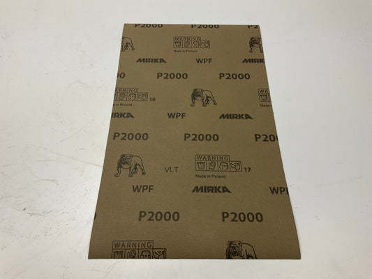 Mirka 21-118-P2000 Waterproof Sandpaper Sheets 5.5''x9'' 2000 Grit, 50/Sleeve
