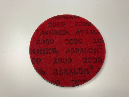 Mirka 8A-240-2000 Abralon 6in. Foam 2000 Grit Grip Disc (10/Pack)