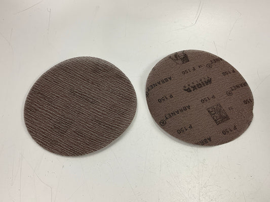 Mirka 9A-241-150 6'' 150 Grit Mesh Abrasive Dust Free Sanding Discs, 49 Pcs