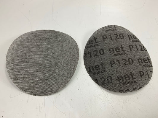 Mirka AE24105012 Autonet 6'' Mesh Sanding 120 Grit Grip Abrasive Discs, 37 Total