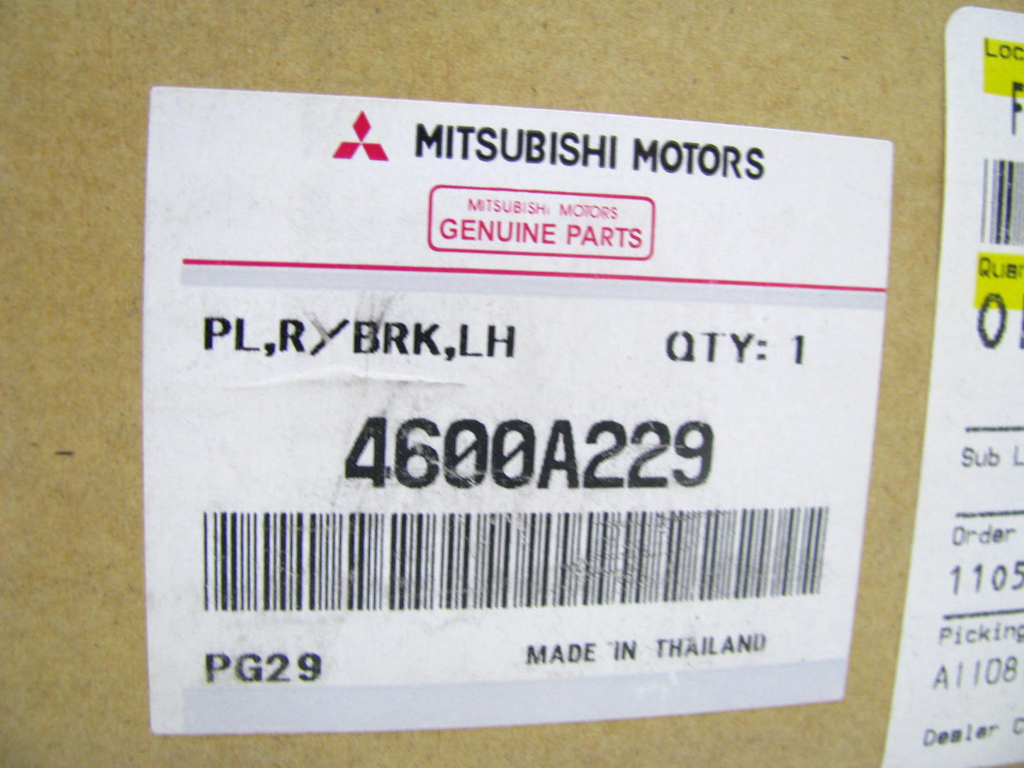 NEW OEM Mitsubishi 4600A229 Rear Left Brake Backing Plate 2015-2020 L200 Diesel
