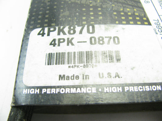 Mitsuboshi 4PK870 Serpentine Belt - 0.56'' X 34.875'' - 4 Ribs