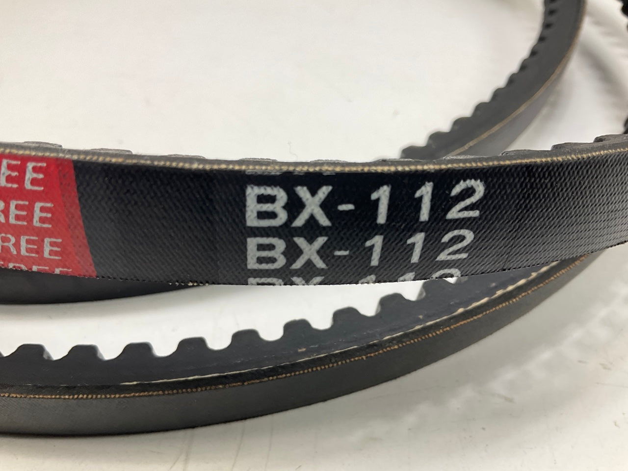 Mitsuboshi BX-112 Cogged Industrial Accessory Drive Belt - 5/8'' X 115''