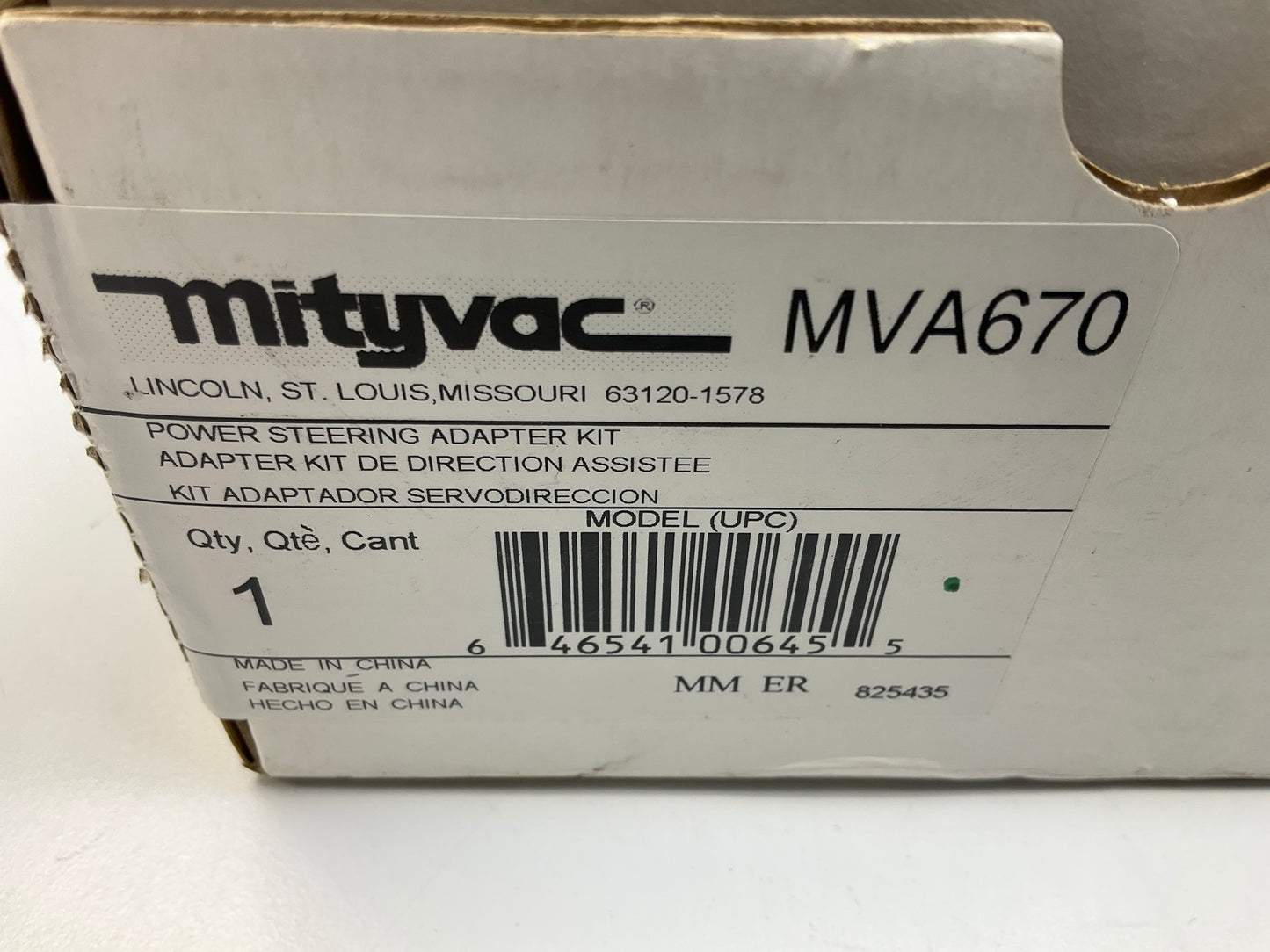 Mityvac MVA670 Power Steering Air Bleed Adapter Kit Use With Mityvac Hand Pump